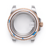 Silver / Rose Gold Stainless steel Watch Case 40.5 mm