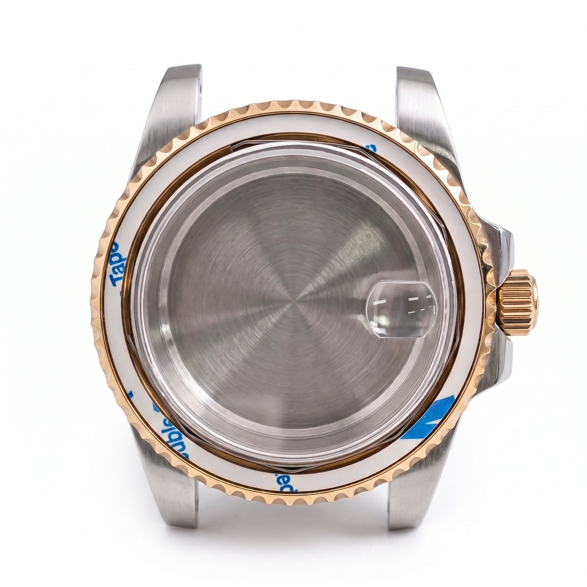Silver / Rose Gold Stainless steel Watch Case 40.5 mm