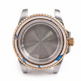 Silver / Rose Gold Stainless steel Watch Case 40.5 mm