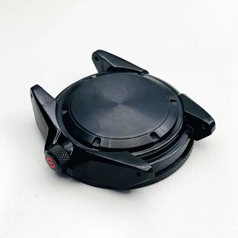 Black / Blue / Red Stainless steel Watch Case 43 mm
