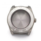 Silver Stainless steel Watch Case 43 mm