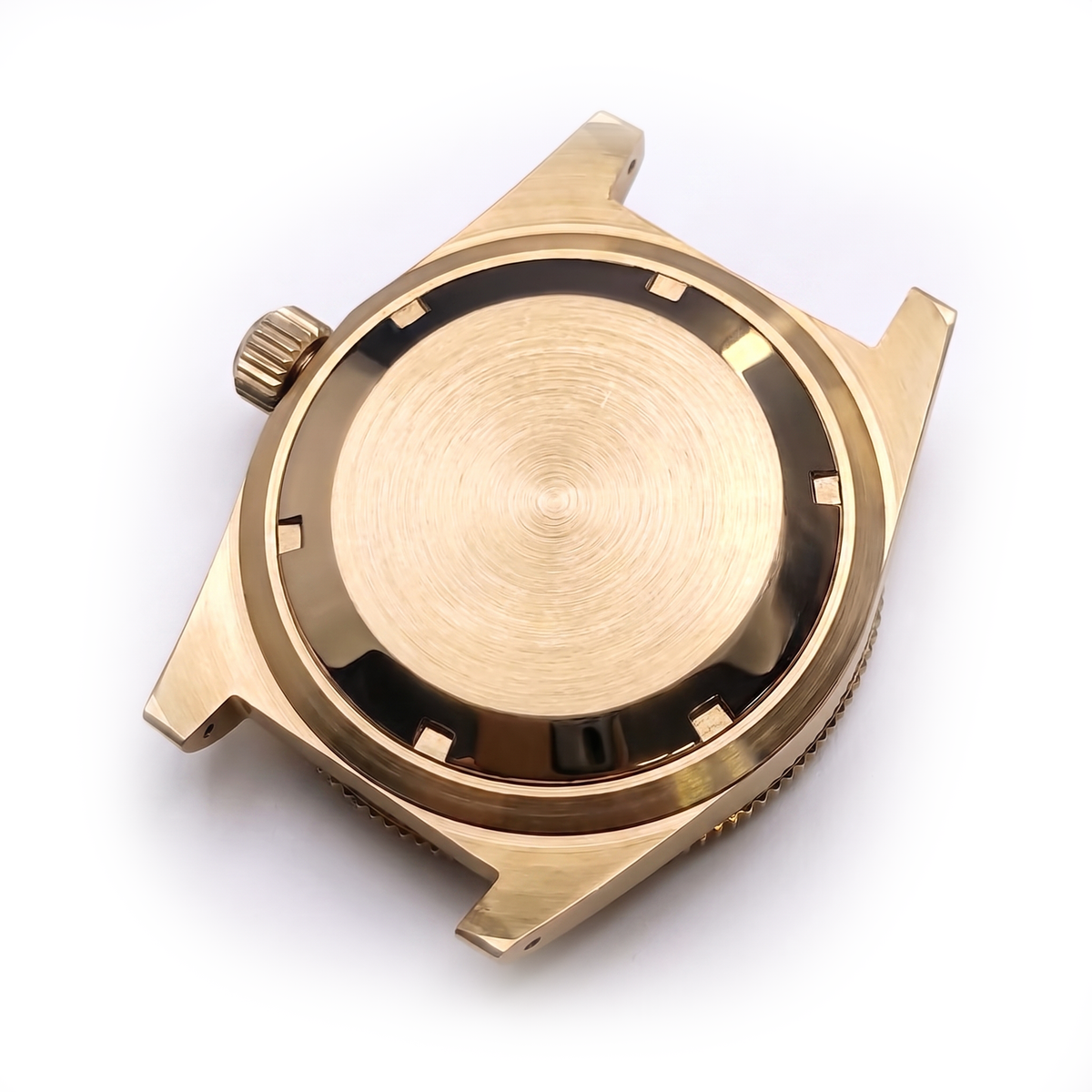 Gold Stainless steel Watch Case 40.5 mm