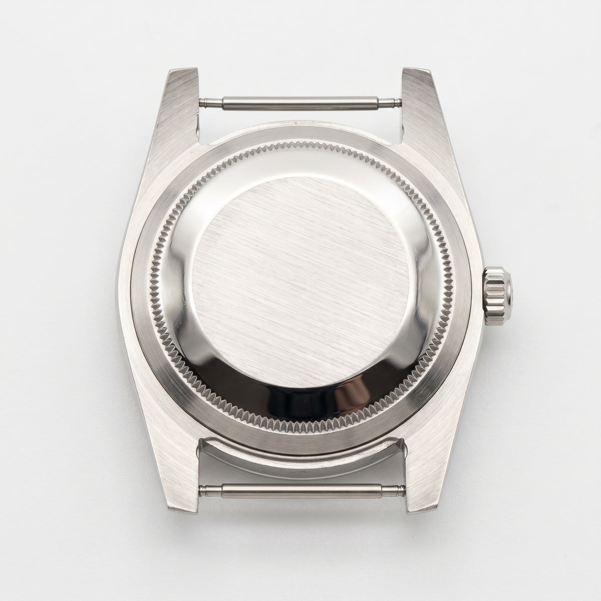 Silver Stainless steel Watch Case 36 mm